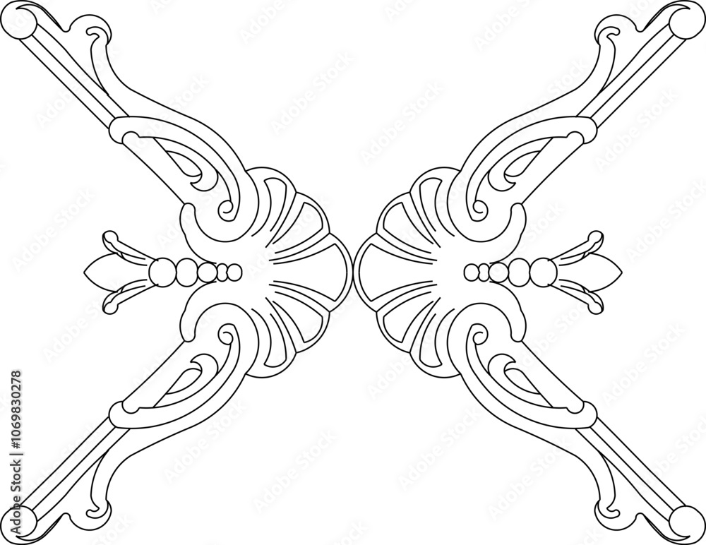 Obraz premium illustration design sketch image detail icon logo symbol decoration ornament abstract modern