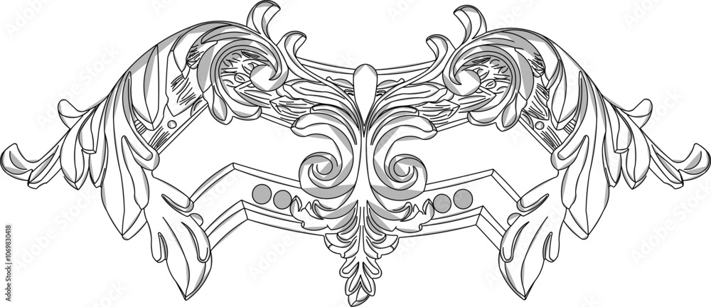 Fototapeta premium illustration design sketch image detail icon logo symbol decoration ornament abstract modern