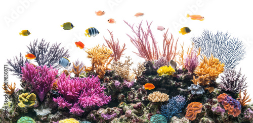Fototapeta Naklejka Na Ścianę i Meble -  coral reef isolated on transparent background