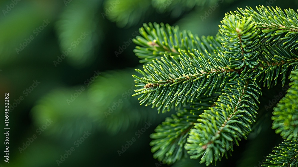 Fototapeta premium Closeup of Fir Tree Branches.
