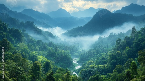 Breathtaking View of Bolaven Plateaus and Waterfall