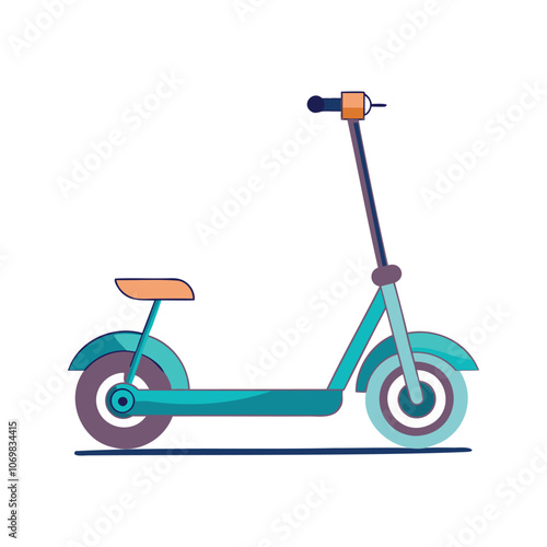 electric scooter vector illustration for modern urban transport
