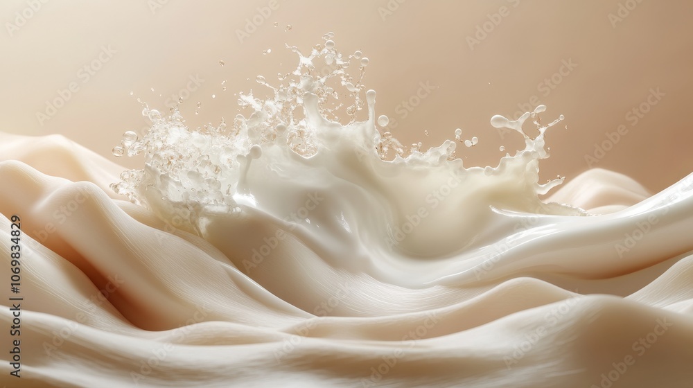 Flowing Waves of Creamy Silk: A Serene Escape Flowing Waves of Creamy Silk: A Serene Escape