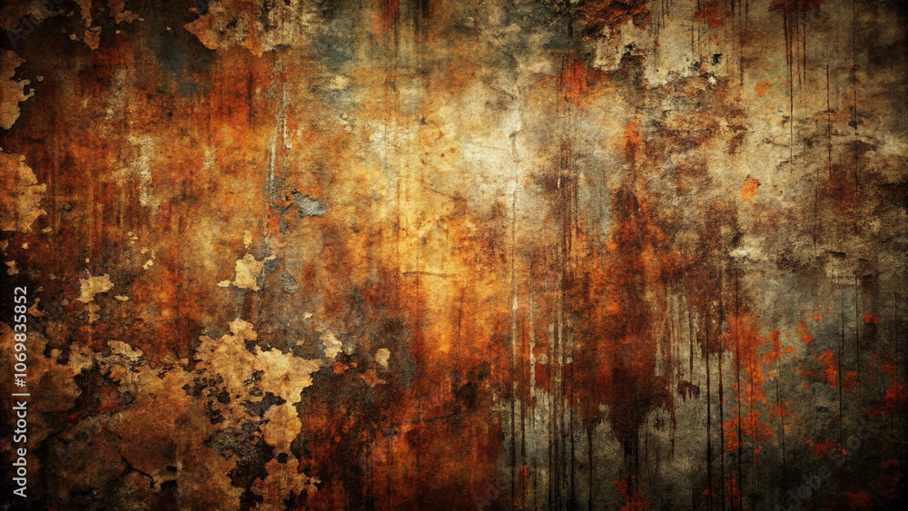Grunge textured rusty wall background in earthy colors Grunge textured rusty wall background in earthy colors