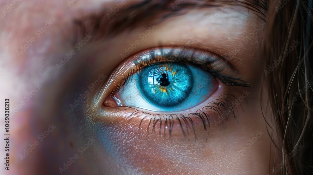 Intense Blue Eyes: Close-Up Portrait Photography Intense Blue Eyes: Close-Up Portrait Photography