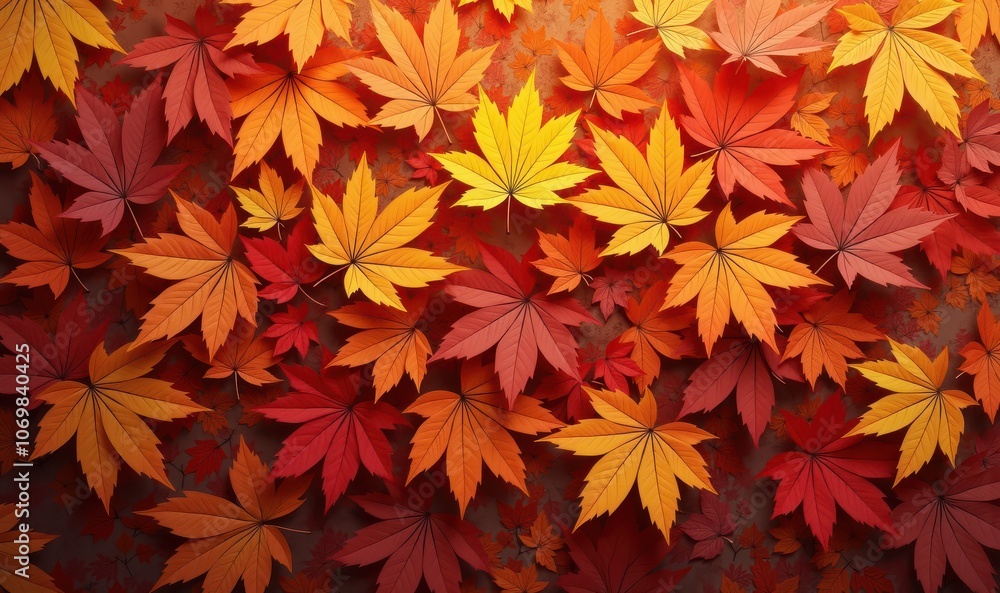 Vibrant autumn leaves in shades of red, orange, and yellow create a stunning backdrop, perfect for seasonal designs, marketing, and nature-themed projects. Vibrant autumn leaves in shades of red, orange, and yellow create a stunning backdrop, perfect for seasonal designs, marketing, and nature-themed projects.