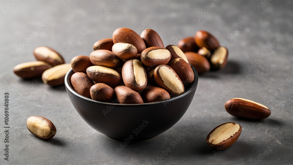 Obraz premium Brazil nuts in a bowl
