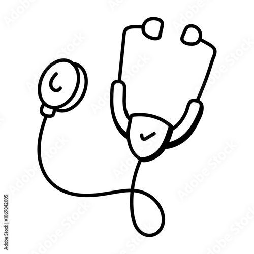 Medical coverage icon in drawing style 

