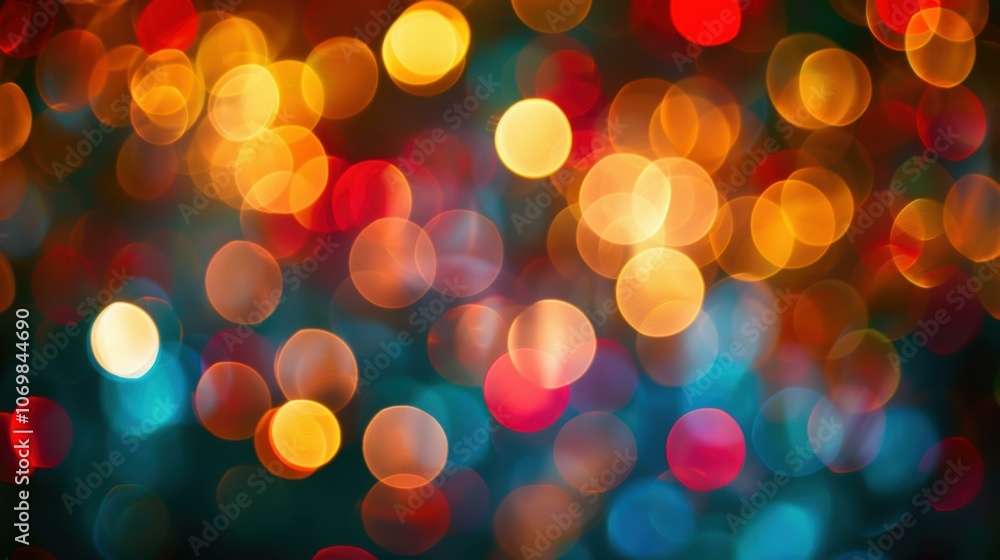 Fototapeta premium A colorful abstract background with blurred lights. AI.