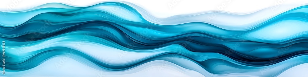 A blue wave with white ripples A blue wave with white ripples