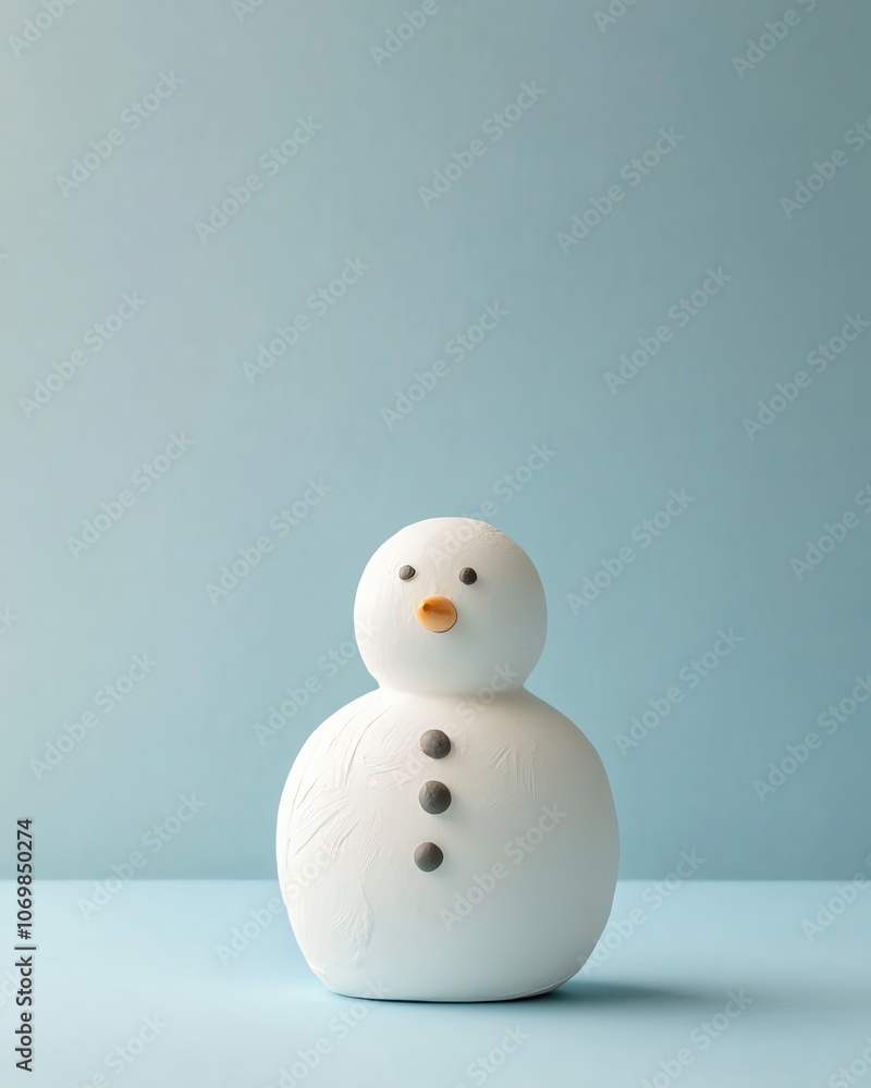 Snowman decoration, white isolate background Snowman decoration, white isolate background
