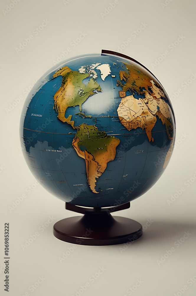 Minimalistic icon of a globe symbol representing Earth and global awareness on white background. Minimalistic icon of a globe symbol representing Earth and global awareness on white background.