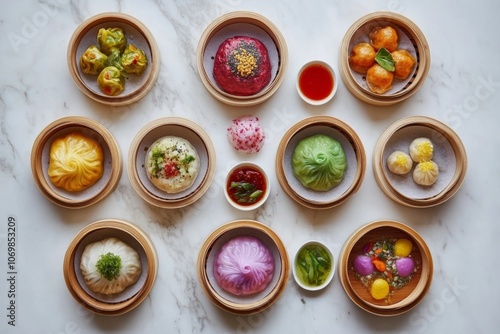 a few plate of dimsum