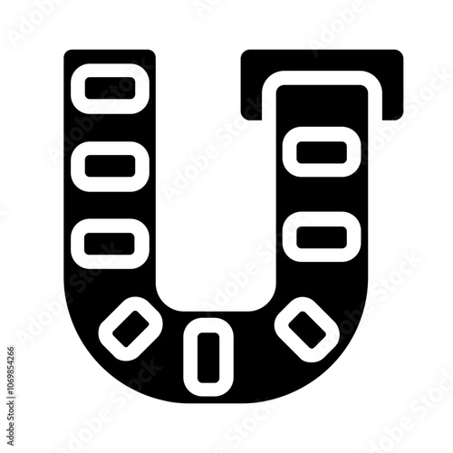 Concave Conveyors Solid Icon