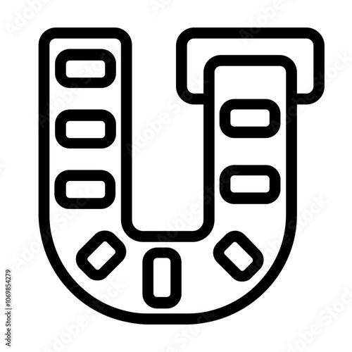 Concave Conveyors Line Icon