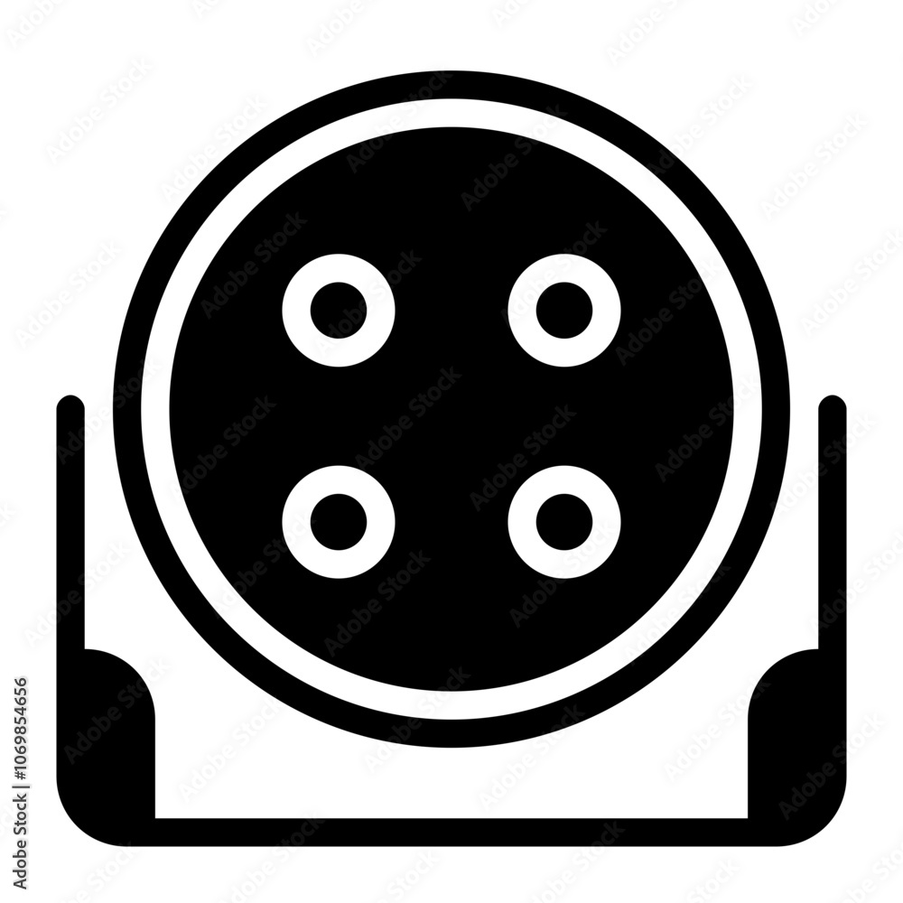 Obraz premium Disco Spotlights Solid Icon
