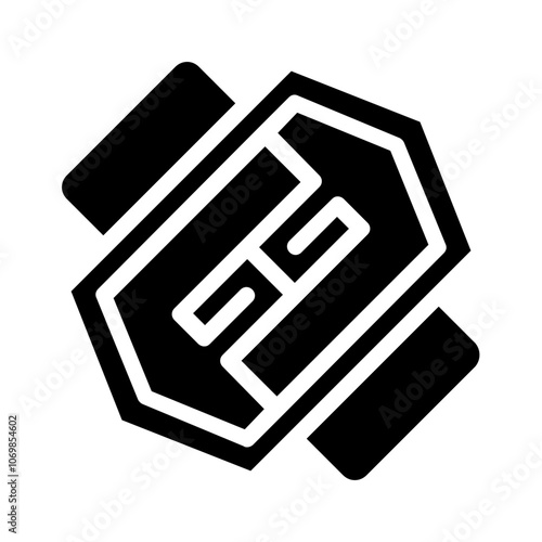 Defense Magic Ring Solid Icon