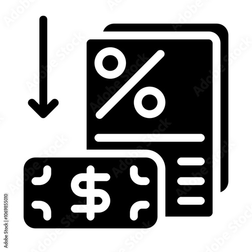 Down Payment Solid Icon