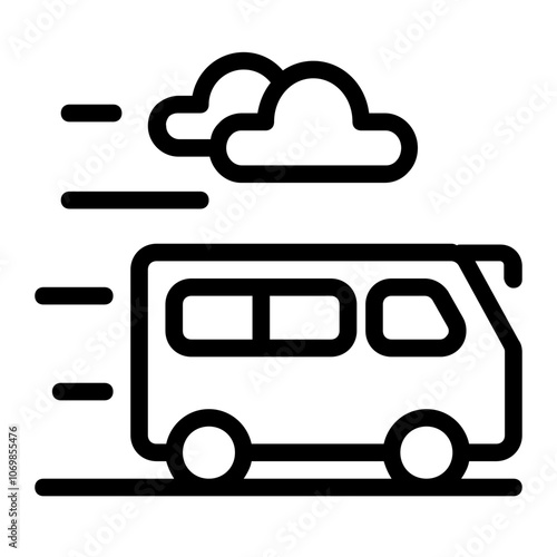 Express Bus Line Icon