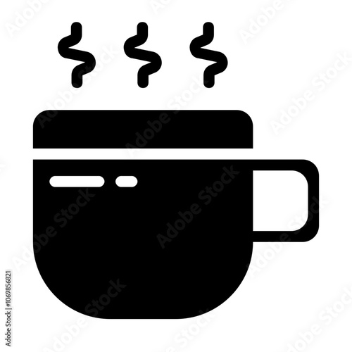 Hot Coffee Solid Icon