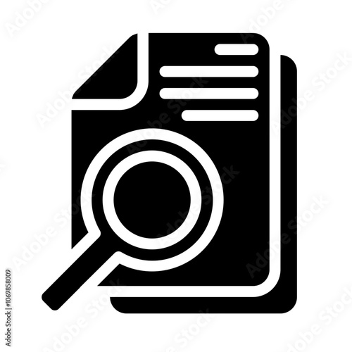 Magnifying a Contract Solid Icon