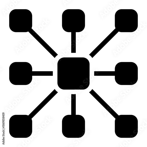 Multiple Connection Solid Icon