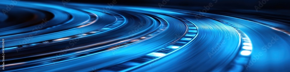 Blue abstract wave background, futuristic flow Blue abstract wave background, futuristic flow