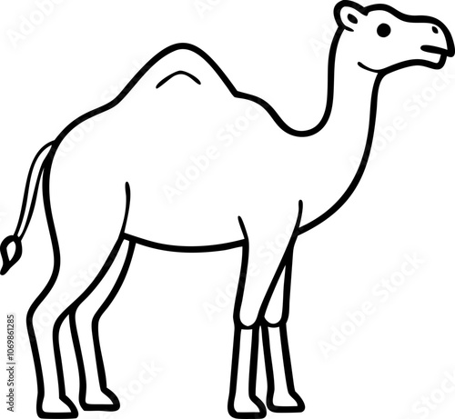 Simple Icon of a Camel