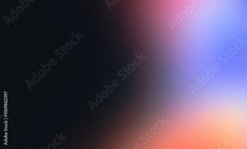 Vibrant colors grainy gradient backdrop. Abstract soft teal pink blue red orange color noisy gradient texture, summer poster design, glowing, bright, shine color flow, noise texture, banner