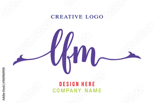 LF  lettering logo is simple, easy to understand and authoritative