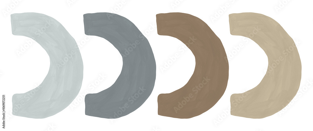 Paint brush texture shape set. Abstract neutral painting in grey, blue, beige, brown colors. Art drawn textured templates with strokes. Earthy hand painted gouache elements on transparent background Paint brush texture shape set. Abstract neutral painting in grey, blue, beige, brown colors. Art drawn textured templates with strokes. Earthy hand painted gouache elements on transparent background