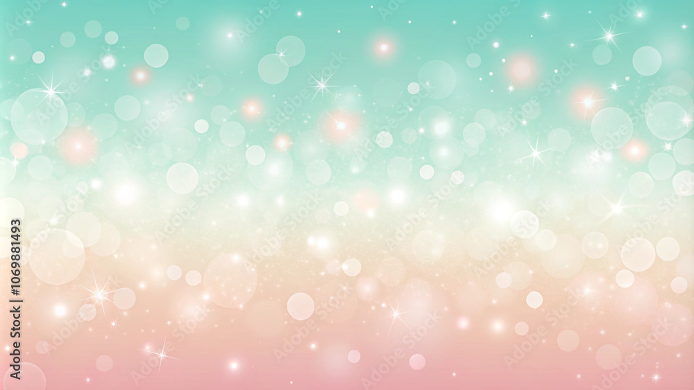Soft pastel bokeh background with teal and pink gradient Soft pastel bokeh background with teal and pink gradient