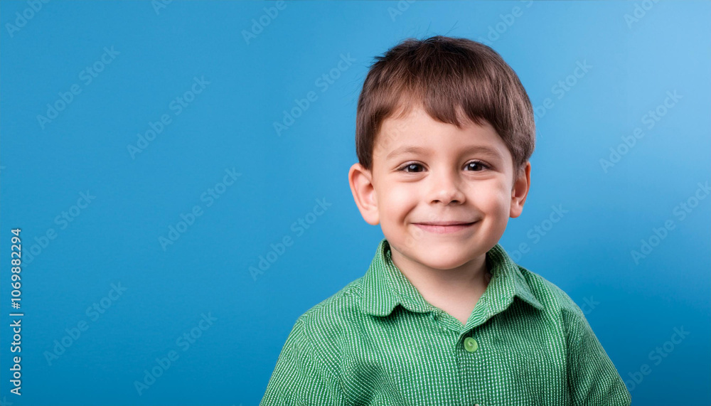Portrait of an adorable three year old boy with a charming smile, radiating innocence and joy. Her bright eyes and cheerful expression capture the beauty and wonder of childhood, set against a soft Portrait of an adorable three year old boy with a charming smile, radiating innocence and joy. Her bright eyes and cheerful expression capture the beauty and wonder of childhood, set against a soft