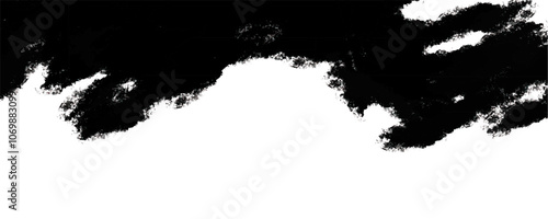 Abstract grunge rough edge header vector illustration