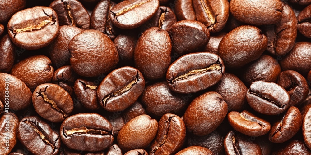 Fototapeta premium Close-up of Roasted Coffee Beans