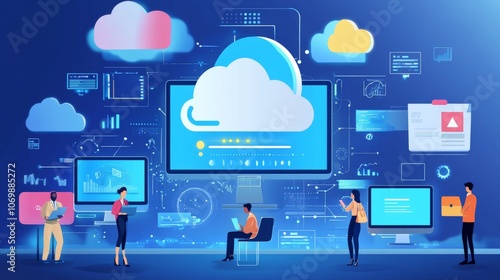Meeting with IT consultants, discussing cloud and server solutions for business needs