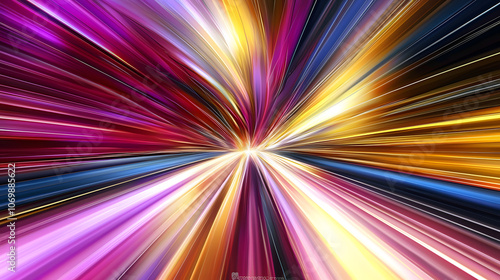 Vibrant abstract light explosion