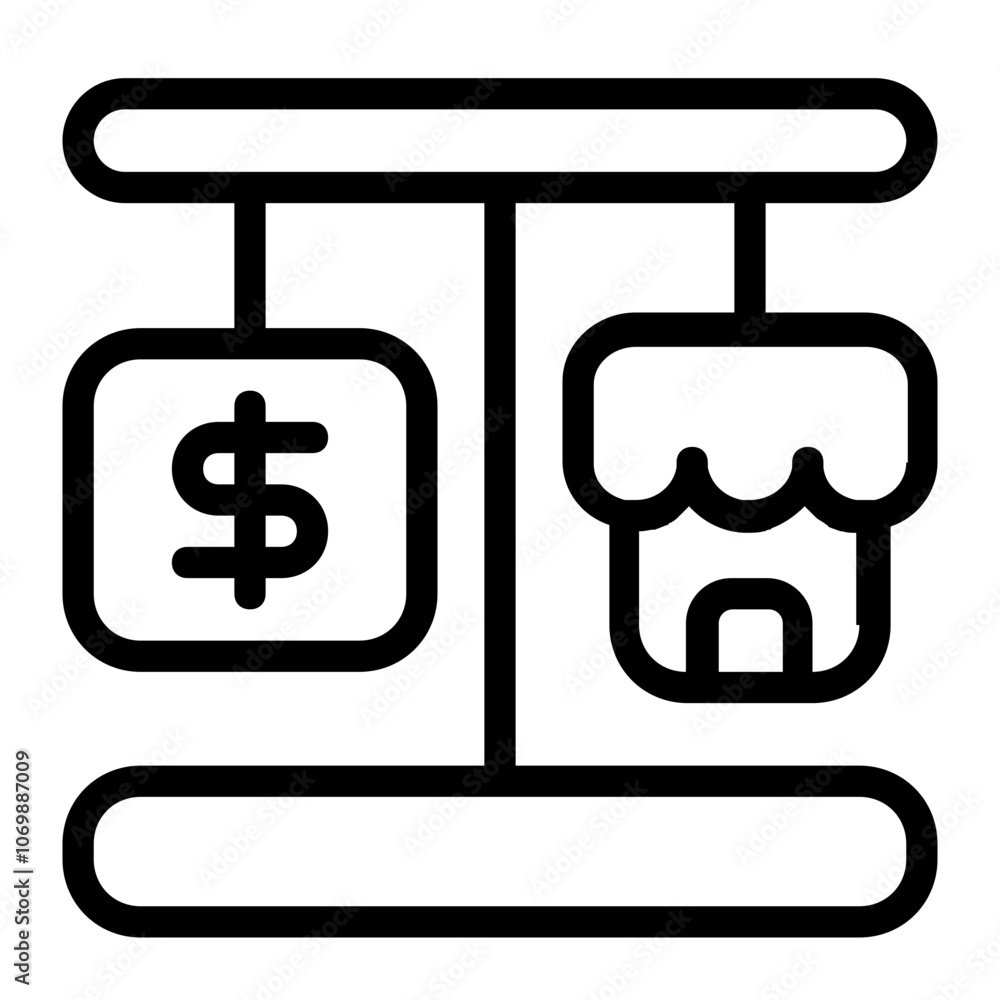 Scales Line Icon Scales Line Icon