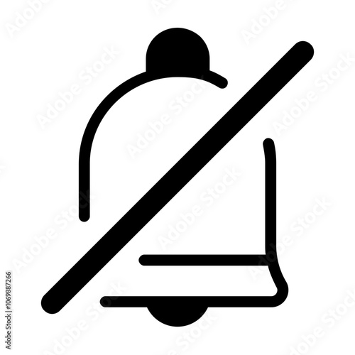 Silent Bell Solid Icon