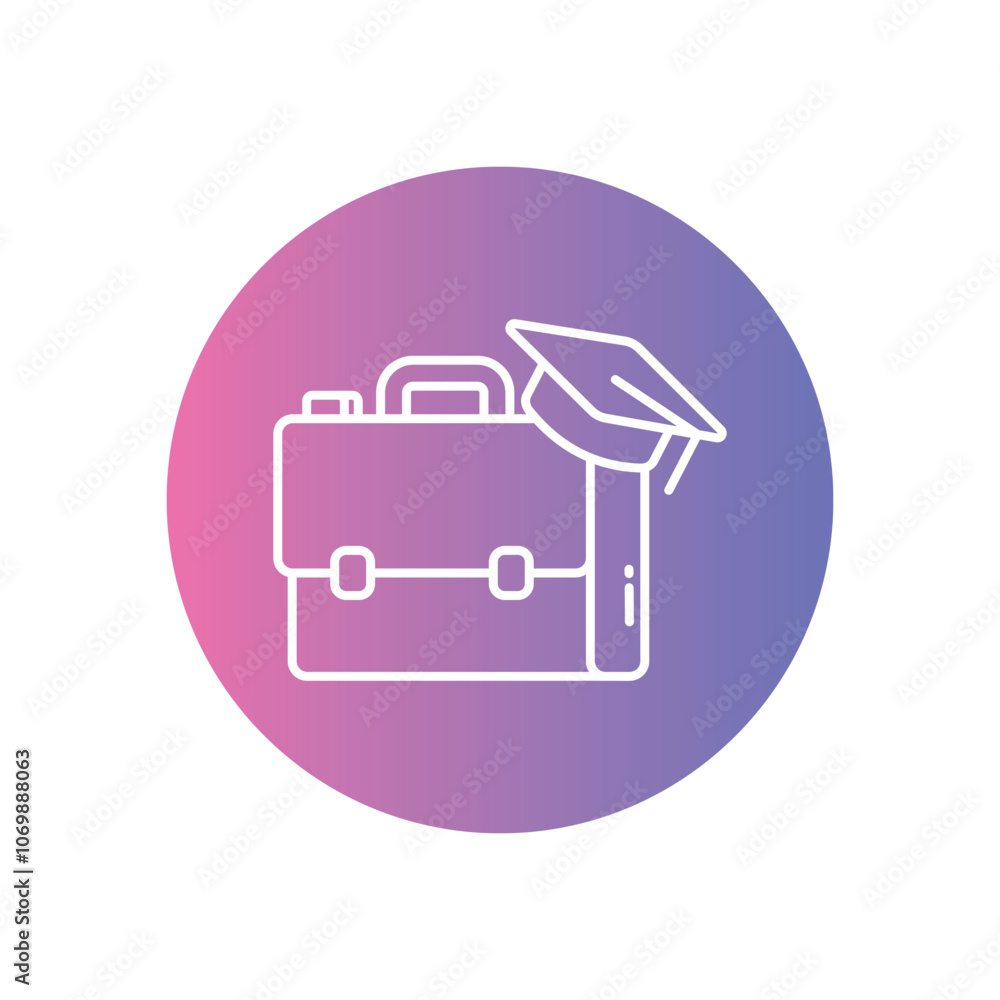 Intern vector icon stock illustration Intern vector icon stock illustration