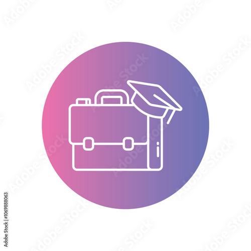 Intern vector icon stock illustration