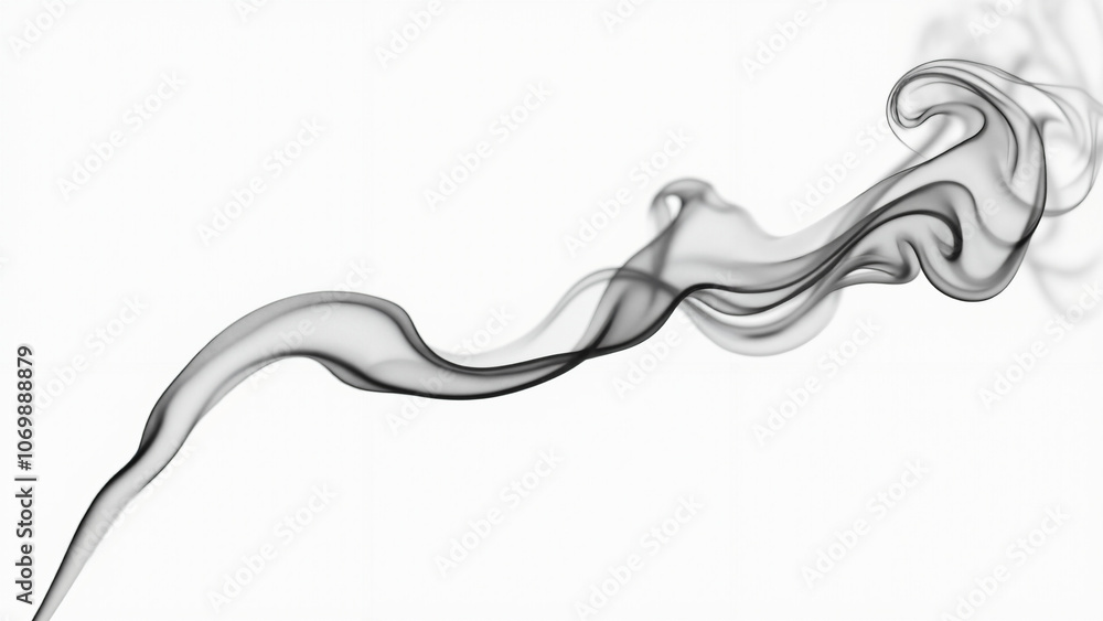 Ethereal Smoke Wisps on White: Elegant Abstract Art for Luxury Branding, Wellness Products, or Mystical Themes Ethereal Smoke Wisps on White: Elegant Abstract Art for Luxury Branding, Wellness Products, or Mystical Themes