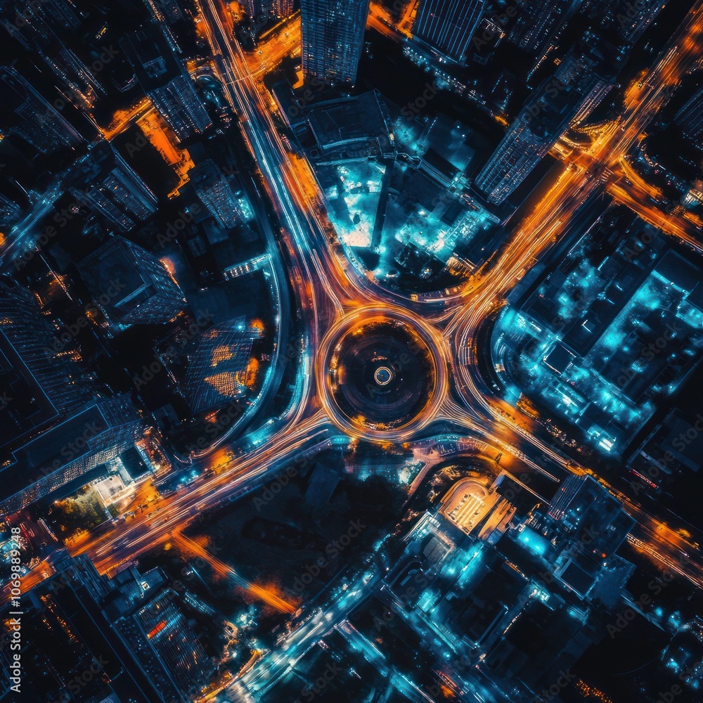 Obraz premium AI powered smart city solutions