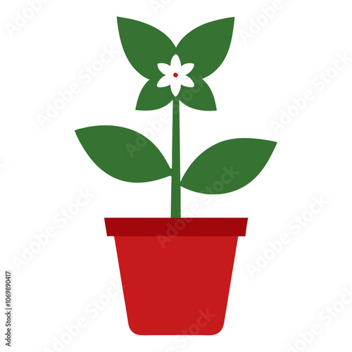 Medicinal Peppermint Flower Vector.