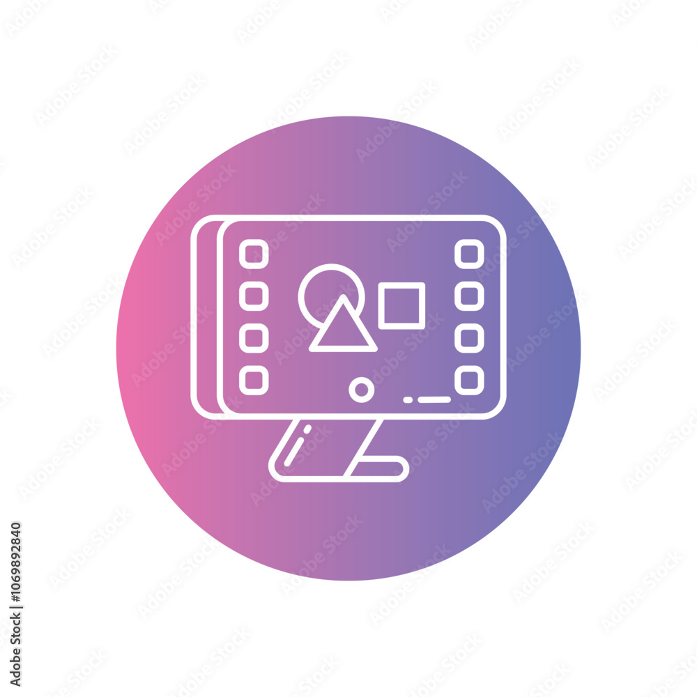 Graphic Designer vector icon stock illustration Graphic Designer vector icon stock illustration