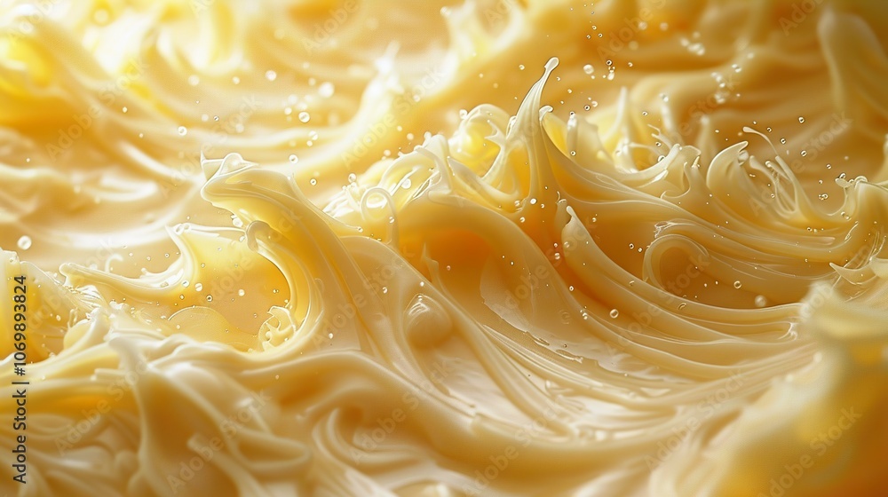 Whipped Butter Splash: A Close-Up Look at Creamy Texture Whipped Butter Splash: A Close-Up Look at Creamy Texture