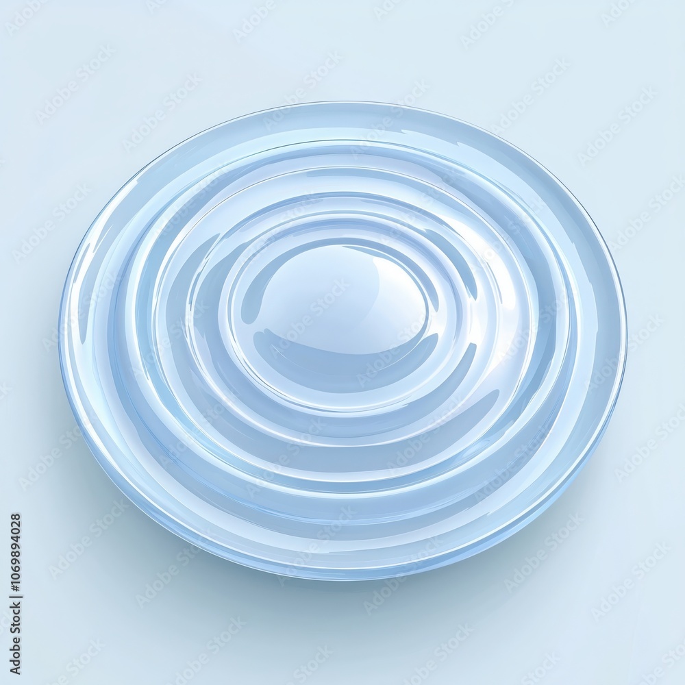 Create elegant water ripple art with delicate concentric rings in soft blue tones Create elegant water ripple art with delicate concentric rings in soft blue tones