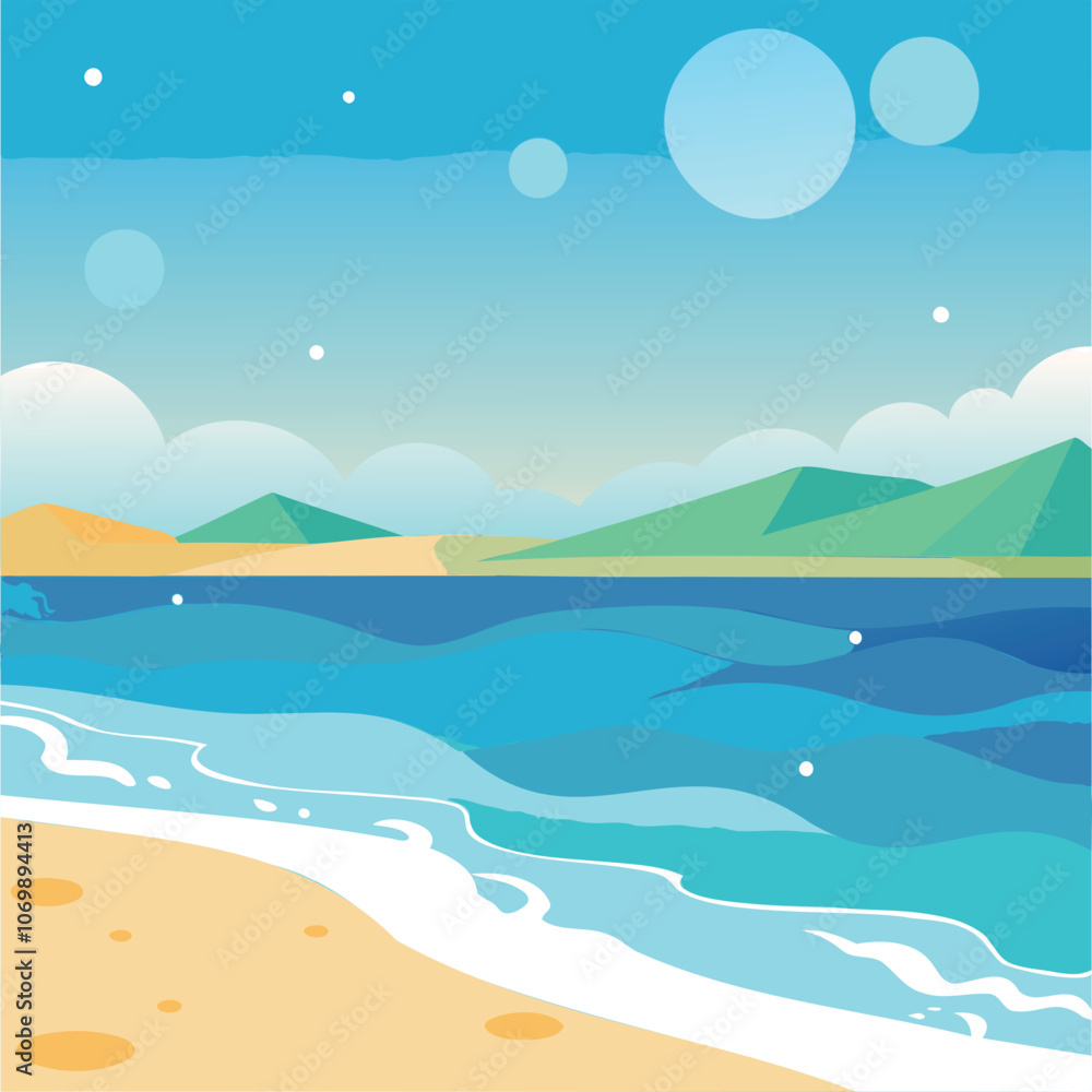seashore background with dreamy bokeh effect and ocean waves
seashore background with dreamy bokeh effect and ocean waves