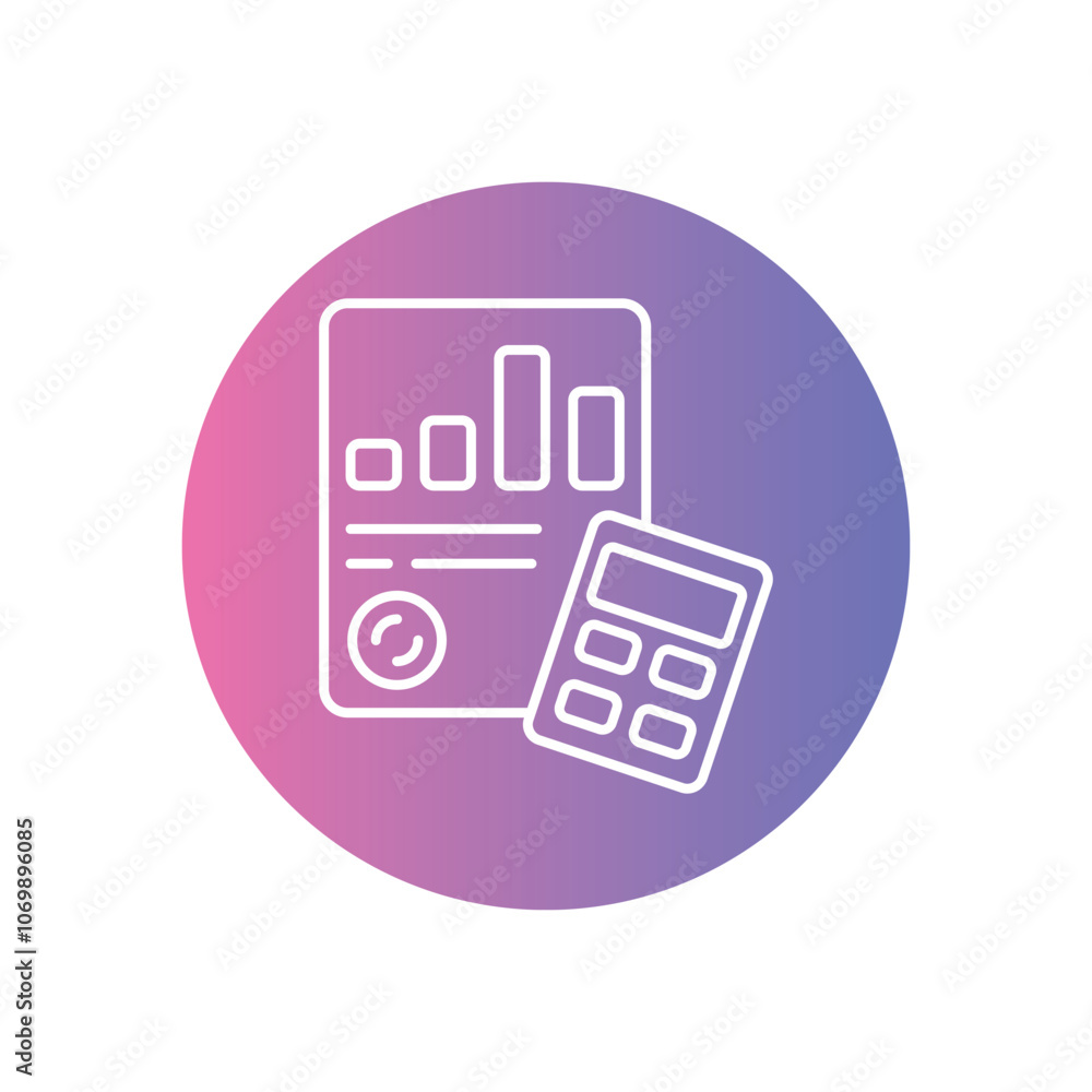 Accountant vector icon stock illustration Accountant vector icon stock illustration