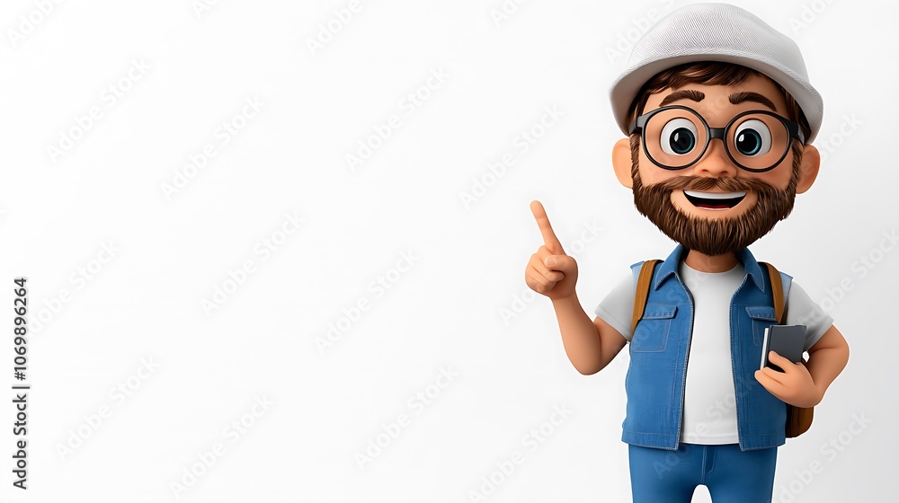 3D Character Guide in Museum Setting